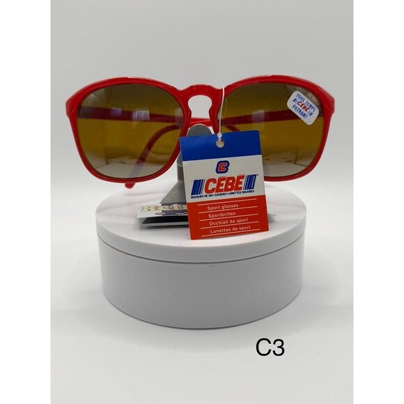NWT Vintage Cebe Sport Sunglasses | Model 1967G | Red with Mirror Made in France - Picture 3 of 10